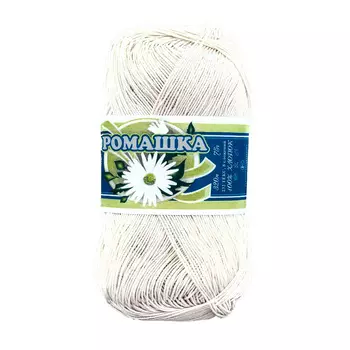 Нитки РОМАШКА (100%хлопок) (0102 молочный)
