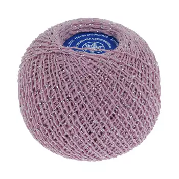 Нитки 'СНЕЖИНКА сверкающая' (86%хлопок,14% люрекс) 25г 195м (1001)