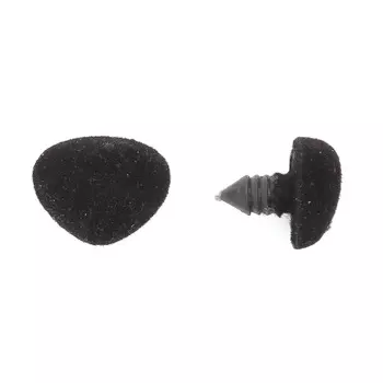 Носики бархатные №22 с фиксатором, 22*17мм, упак/3шт (23472 черный)