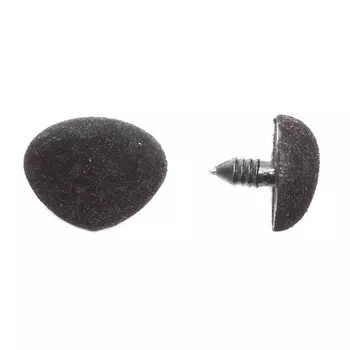 Носики бархатные №29 с фиксатором, 29*24мм, упак/2шт (23474 черный)