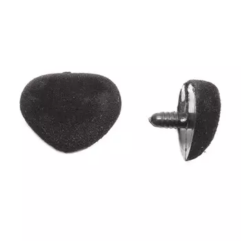 Носики бархатные №35 с фиксатором, 35*28мм, упак/2шт (23476 черный)