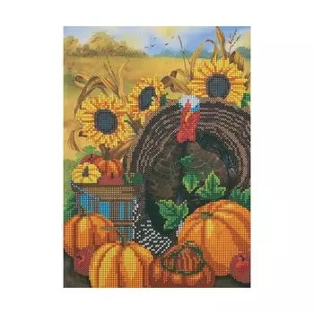 НР-3002 Канва с рисунком для вышивания бисером 'Дары природы' Hobby&amp;Pro 20*28см