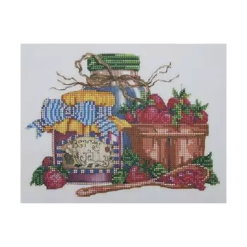 НР-3016 Канва с рисунком для вышивания бисером 'Сладкое варенье' Hobby&amp;Pro 25*20см