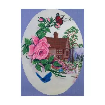 НР-3063 Канва с рисунком для вышивания бисером 'Виньетка' Hobby&amp;Pro 25*35см