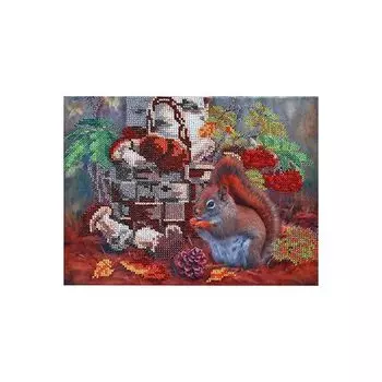 НР-3080 Канва с рисунком для вышивания бисером 'Щедрость осени' Hobby&amp;Pro 26*20см