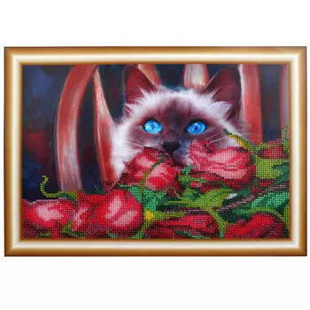 НР-3125 Канва с рисунком для вышивания бисером 'Любимые цветы' Hobby&amp;Pro 30*20см