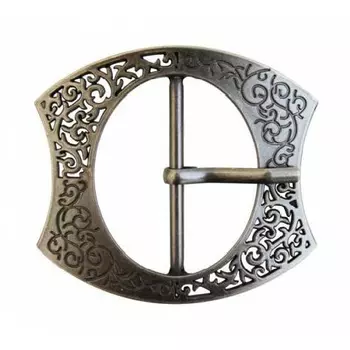 НРЮ1472 Пряжка, 40 мм (старое серебро)