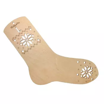 НВ-001 Блокатор-шаблон для вязания носка L (26 см по стельке), фанера Hobby&amp;Pro