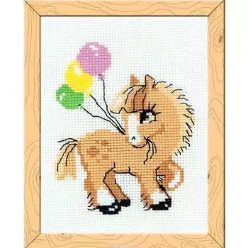 НВ-093 Набор для вышивания Riolis 'Пони Пончик', 15*18 см