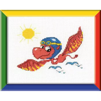 НВ-118 Набор для вышивания Риолис 'Дракон-пилот', 16*13 см
