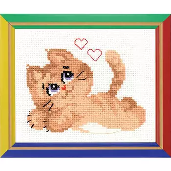 НВ-132 Набор для вышивания Riolis 'Котик', 16*13 см
