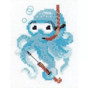 НВ-133 Набор для вышивания Riolis 'Осьминожка', 13*16 см