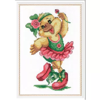 НВ-207 Набор для вышивания МП Студия 'Уточка-балерина' 25*18 см