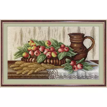 НВ-368 Набор для вышивания 'МП Студия' 'Натюрморт с райскими яблоками', 42х24 см