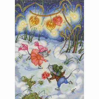 НВ-627 Набор для вышивания МП Студия 'Вальс на коньках' 30*22см