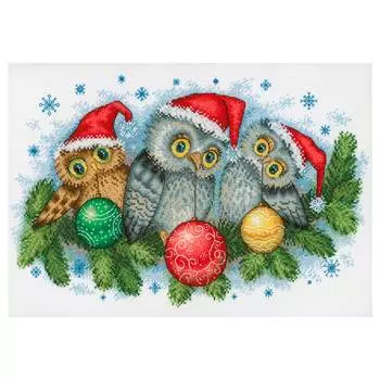 НВ-641 Набор для вышивания МП Студия 'Рождественские помощники' 20*30 см