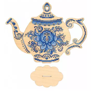 О-010 Набор для вышивания на деревянной основе 'Приятного чаепития' 28*20см