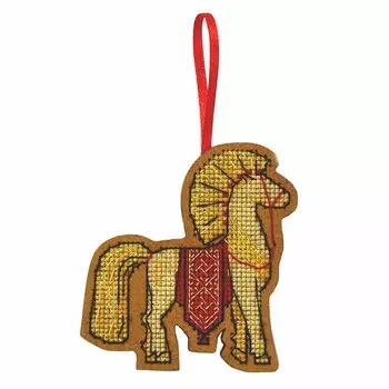 О-111 Набор для вышивания крестом на основе Созвездие 'Солнечный коник' 8*7,5 см