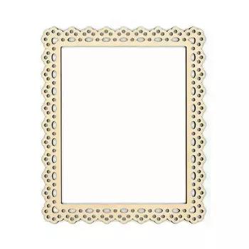 ОР-076 Рамка ажурная малая МП Студия 'Салфетка' 14*16,6/10*13см