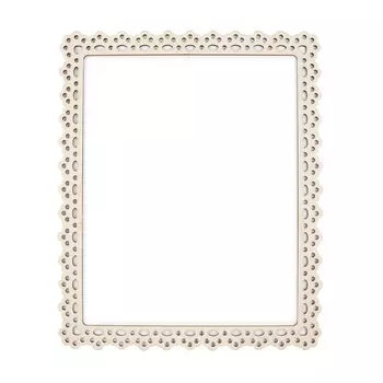 ОР-078 Рамка ажурная большая МП Студия 'Салфетка' 23*28/19*24см