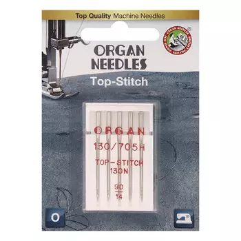 ORGAN иглы TOP STITCH 5/90 Blister