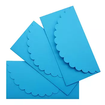 Основа для подарочного конверта №1 КОМПЛЕКТ 3шт ОК1 (006 яр.голубой матовый)
