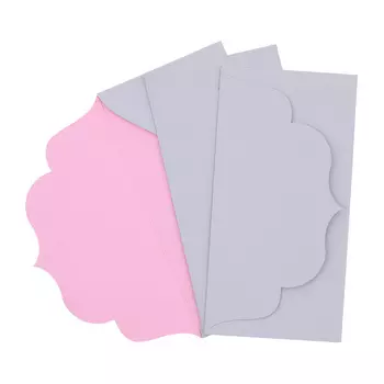Основа для подарочного конверта №3 КОМПЛЕКТ 3шт ОК3 (202 серый/розовый)