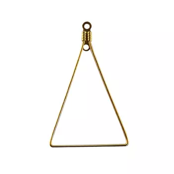 Основа для серег, 38*25 мм, упак./2 шт., 'Астра' (золото)