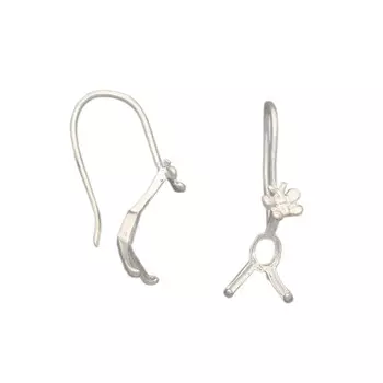 Основа для серег 54-P3128, 28*8,5mm, 4шт/упак (серебро)