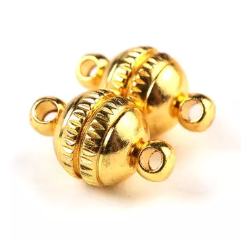 OTH1507 Замок магнитный, 14*8мм, 2шт/уп, Астра (золото)