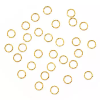 OTH1510 Кольцо соединительное , 0,8*7мм, 30шт/уп (золото)