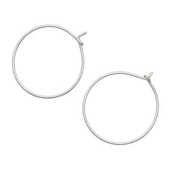 OTH1513 Основа 'Кольцо с замком', 0,7*25мм, 4шт/уп (серебро)