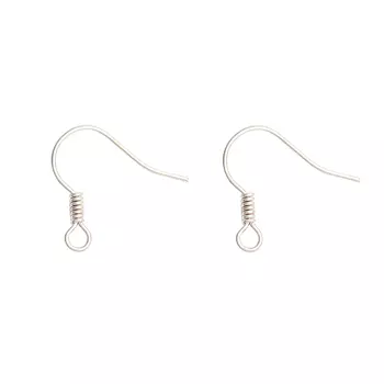 OTH1523 Основа 'Крючок простой', 15мм, 4шт/уп (серебро)