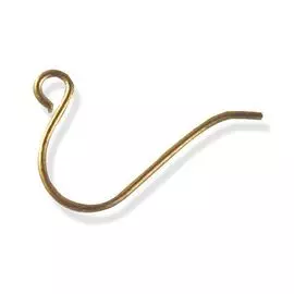 OTH1523 Основа 'Крючок простой', 15мм, 4шт/уп (золото)
