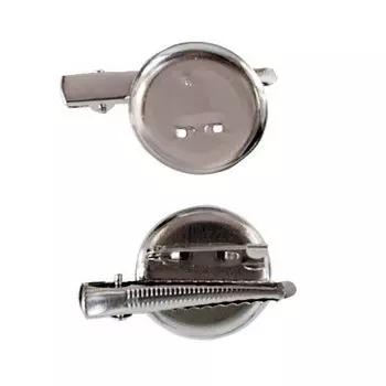 OTH1527 Основа с двумя креплениями, d-3см, 5шт/уп, Астра (никель)