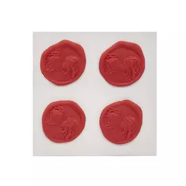 Оттиски печатей из полимерной глины 'Пара' 30*35мм, 4шт/упак Astra&amp;Craft