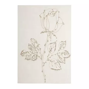 п0000185т Набор для рисования песком с трафаретом 'Роза' 21*30см