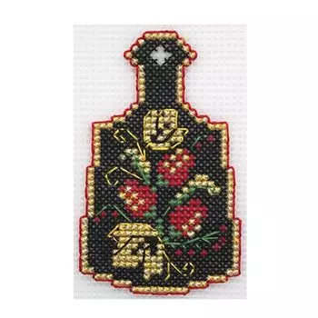 П-0019 Набор для вышивания на пластиковой канве Hobby &amp; Pro Kids 'Хохлома', 6,5*10,5 см