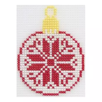 П-0024 Набор для вышивания на пластиковой канве Hobby &amp; Pro Kids 'Шарик красный', 8*10 см