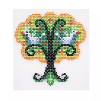 П-0025 Набор для вышивания на пластиковой канве Hobby &amp; Pro Kids 'Чудо-дерево', 12*12,5 см