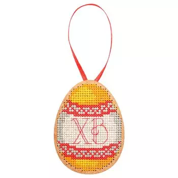 П-04 Набор для вышивания крестом на основе Созвездие 'Светлый Праздник' 6см х 8см