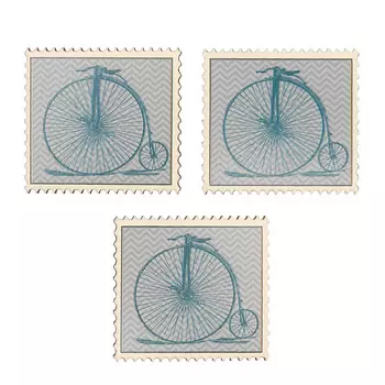 P-3006 Декоративный элемент 'Марка', 35x40 мм, упак./3 шт.