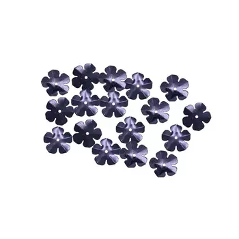 Пайетки 'цветочки', 16 мм, упак./10 гр., 'Астра' (748 графит)