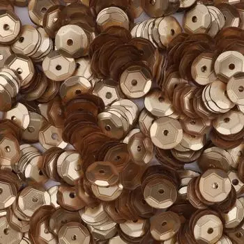 Пайетки граненые, 6 мм, упак./10 гр., Astra&amp;Craft (D27 белое золото)