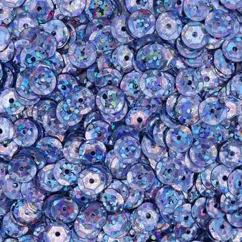 Пайетки граненые, 6 мм, упак./10 гр., Astra&amp;Craft (50126 сиреневый голограмма)