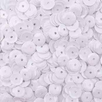 Пайетки граненые, 6 мм, упак./10 гр., Astra&amp;Craft (L010 белый матовый)