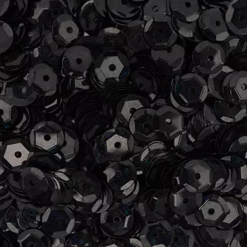 Пайетки граненые, 6 мм, упак./10 гр., Astra&amp;Craft (А50 черный голограмма)