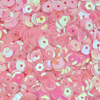 Пайетки граненые, 6 мм, упак./10 гр., Astra&amp;Craft (30 розовый голограмма)