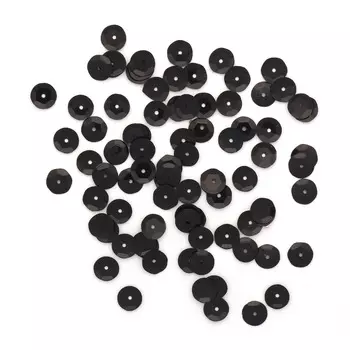 Пайетки граненые, 6 мм, упак./10 гр., Astra&amp;Craft (0109 черный матовый)