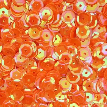 Пайетки граненые, 6 мм, упак./10 гр., Astra&amp;Craft (88 оранжево-жёлтый кремовый)